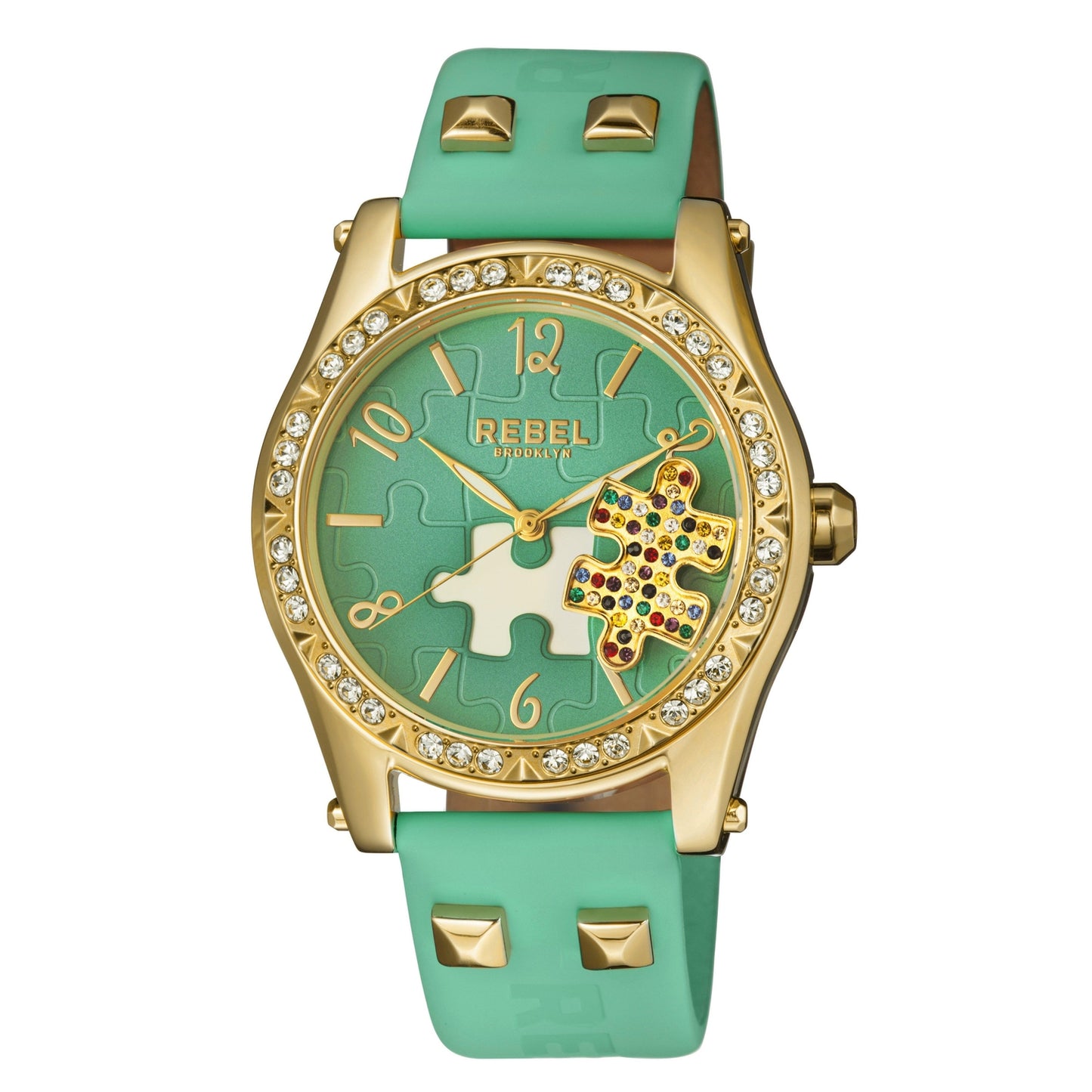 Gravesend Teal Dial Women's Watch-Rebel Brooklyn Watches - RB111-9121 -