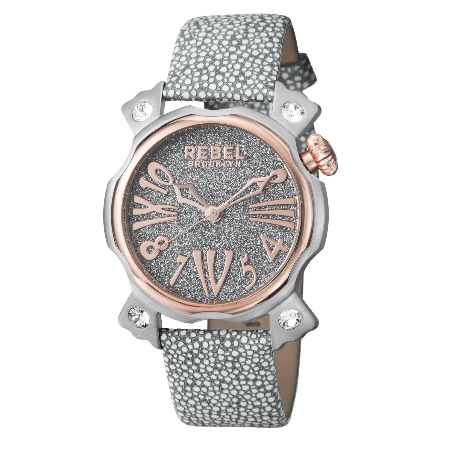 Coney Island Silver Dial Women's Watch-Rebel Brooklyn Watches - RB104-5011 - 