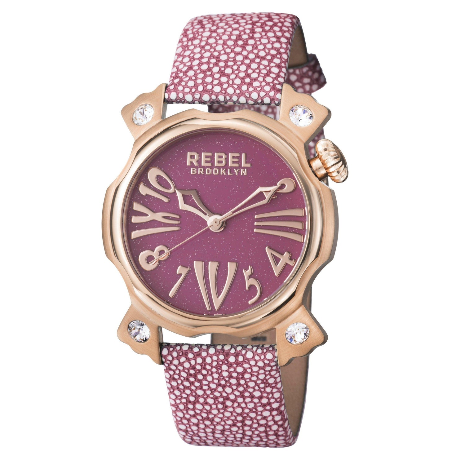 Coney Island Violet Dial Women's Watch-Rebel Brooklyn Watches - RB104-8081 - 