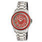 Williamsburg (Steel) Red Dial Men's Watch-Rebel Brooklyn Watches - RB107-4054 - 