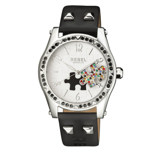 Gravesend White Dial Women's Watch-Rebel Brooklyn Watches - RB111-4021 - 