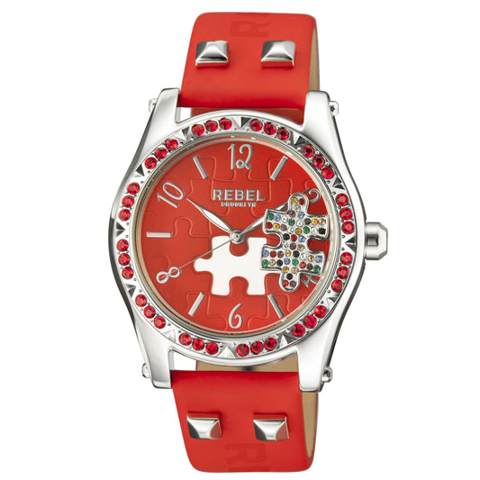 Gravesend Red Dial Women's Watch-Rebel Brooklyn Watches - RB111-4051 - 