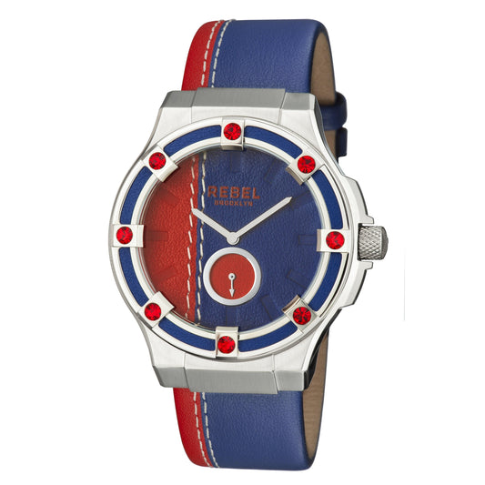 Flatbush Navy/Red Dial Women's Watch-Rebel Brooklyn Watches - RB119-4141 - 