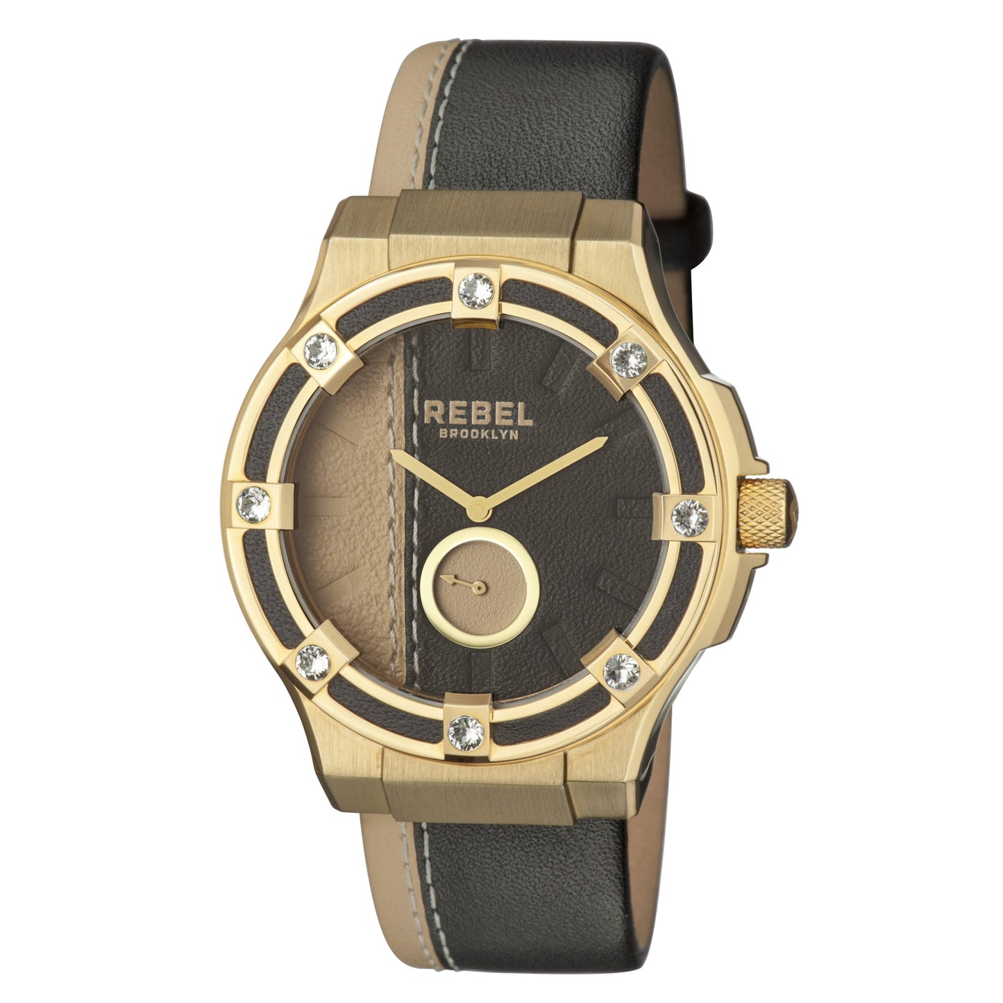 Flatbush Black/Gold Dial Women's Watch-Rebel Brooklyn Watches - RB119-9071 - 